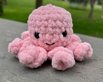 Crochet Pink Octopus Plushie