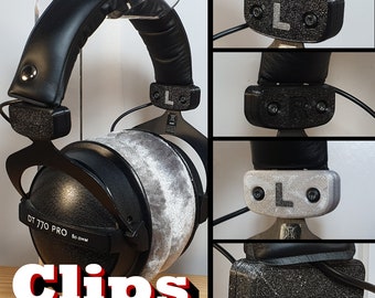 Replacement headband slider clips upgrade for beyerdynamic DT 770 880 990 PRO 3D printed