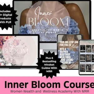 Inner Bloom Course I Digital Marketing Course I MRR I Faceless Marketing I PLR Digital Product