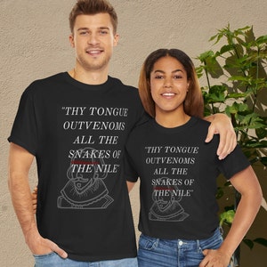 Funny William Shakespeare Quote Shirt,Shakespeare Funny Insult Quote,Book Reader,English Teacher Gift,Literary Shirt,Literature Gift, Unisex