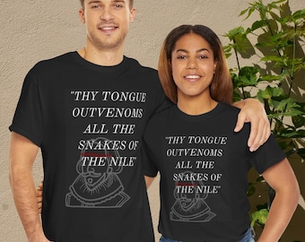 Funny William Shakespeare Quote Shirt,Shakespeare Funny Insult Quote,Book Reader,English Teacher Gift,Literary Shirt,Literature Gift, Unisex