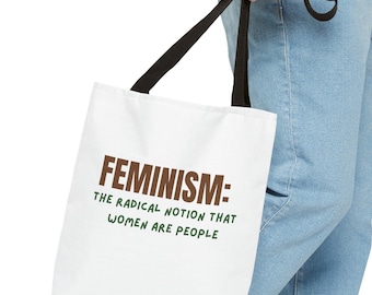 FEMINISME TOTE BAG, feministische quote definitie portemonnee, feministische gift, sociale rechtvaardigheid, vrouwen empowerment tote, mensenrechten, grappig citaat tote