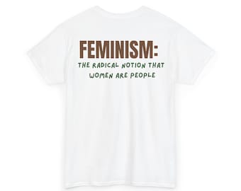 T-SHIRT CON CITAZIONE FEMINISMO, camicia di definizione, regalo femminista, giustizia sociale, maglietta grafica per l'empowerment delle donne, maglietta per i diritti umani, maglietta con citazione divertente