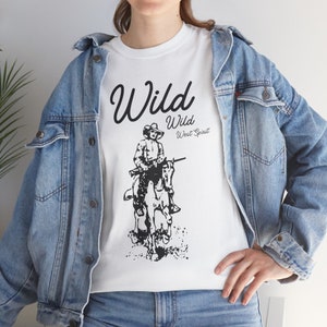 WILD WILD WEST Spirt Vintage Western Cowboy Graphic T-Shirt,Retro 90s Graphic Western Shirt,Rodeo  Cowboy Shirt,Wild West Gift,Cool Gift