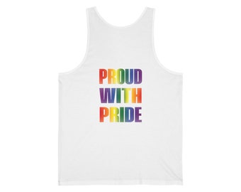 PROUD WITH PRIDE Unisex Jersey Tank
