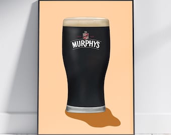 Murphys Irish Stout Print: Pub Wall Art - Etsy