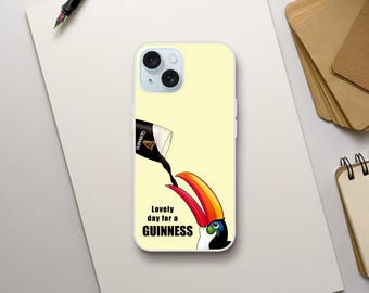 Guinness Toucan iPhone Case – Irish Pint Lover Gift, Flexible & Durable Design