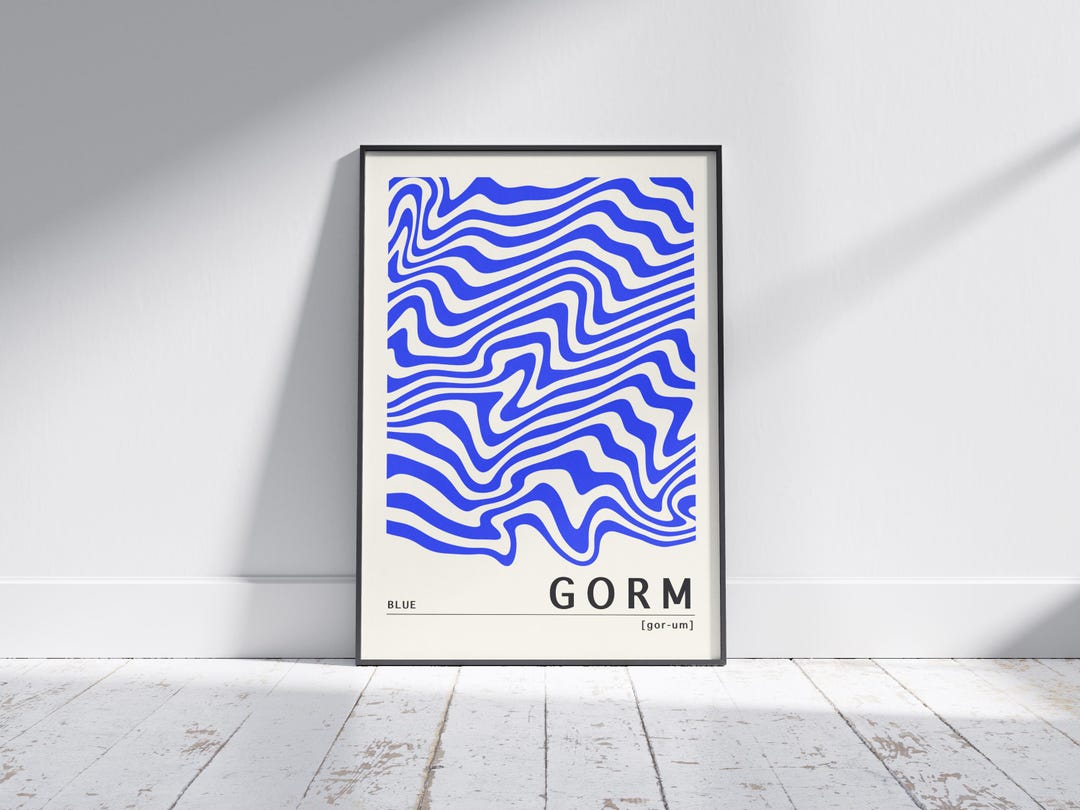 Gorm Blue Blue Irish Print - Gorm. Irish Colour Art - Etsy Australia