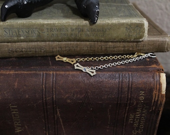 Brass or Nickel Thread Spool Holder for Chatelaine