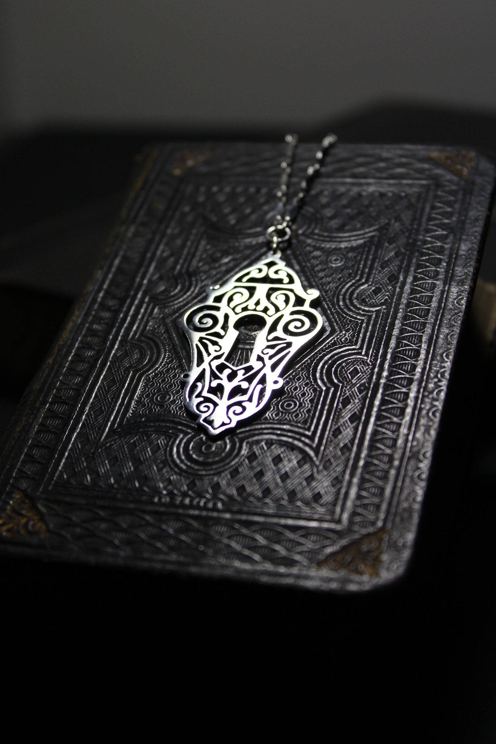 Eastlake Inspired Escutcheon Keyhole Hand Cut Sterling Silver - Etsy