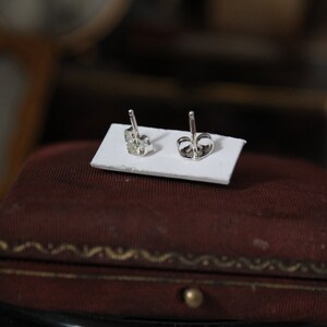 Cleaver Knife Hand Cut Small Sterling Silver Stud Earrings image 6