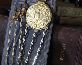 Scarab Medallion Chatelaine Tool Holder