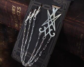 Nickel Chatelaine Sigil Keychain Sewing Tool Holder