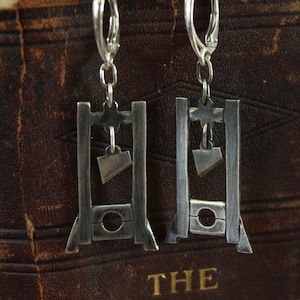 Guillotine Earrings Recycled Sterling Silver image 3