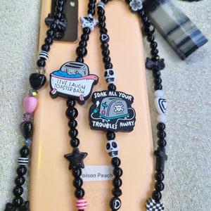 Goth Phone Charm Strap: Funny Dark Humor Accessory