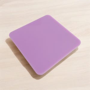 Acrylic Sheet / Lavender Acrylic Colour / 3mm Acrylic Pastel Acrylic Sheet | plexiglass | Pastels | Laser Cutting | Glowforge ready