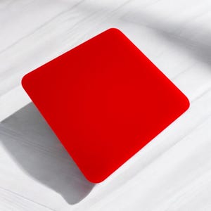 Acrylic Sheet / Red Lipstick Colour / 3mm / Acrylic Pastel Acrylic Sheet | plexiglass | Pastels | Laser Cutting | Glowforge ready