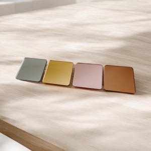 Acrylic Sheet /  Gold Mirror Colour / 3mm Acrylic Pastel Acrylic Sheet | plexiglass | Pastels | Laser Cutting | Glowforge ready
