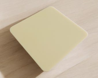 Acrylic Sheet /  Acrylic Colour / Butter Popcorn / 3mm Acrylic Pastel Acrylic Sheet | plexiglass | Pastels | Laser Cutting | Glowforge ready