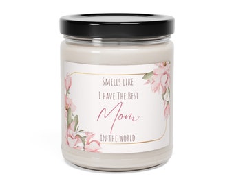 Gift for mothers day, Gifts for mom, Gifts from children, cute gifts, meaningful gift, Soy candle,vegan candles,Moms birthday, Gift from Son