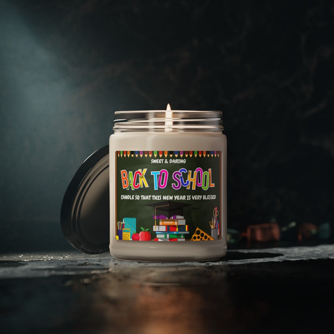 Back to School Candle, Gift for Teachers, Soy Candle, Welcome Back ...