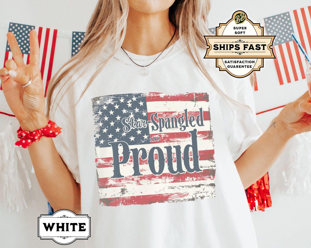 Independence Day Clothing - Stars and Stripes Patriotic Tee