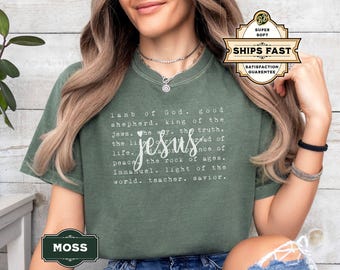 Jesus Shirt, Christian Shirt for Women, Faith Shirt, Religious T-Shirt, Scripture Tee, Church Shirt, Christian Gift, Retro Jesus Tee