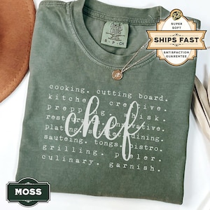 Cute Chef Shirt, Cool Chef T-Shirt, Chef Gift, Cooking Shirt for Foodies, Culinary Tee for Chefs, Chef Birthday Present, Chef Lover Gift