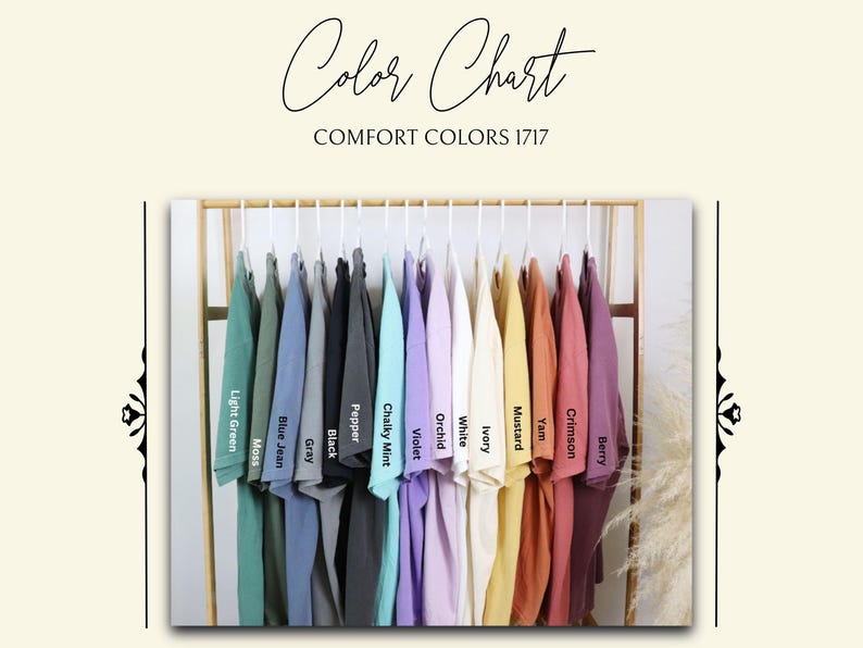 Colorful Comfort Colors T-Shirts, Unisex Comfort Colors Shirts, Variety of Colors Comfort Colors Tees, Casual Wear Shirts
