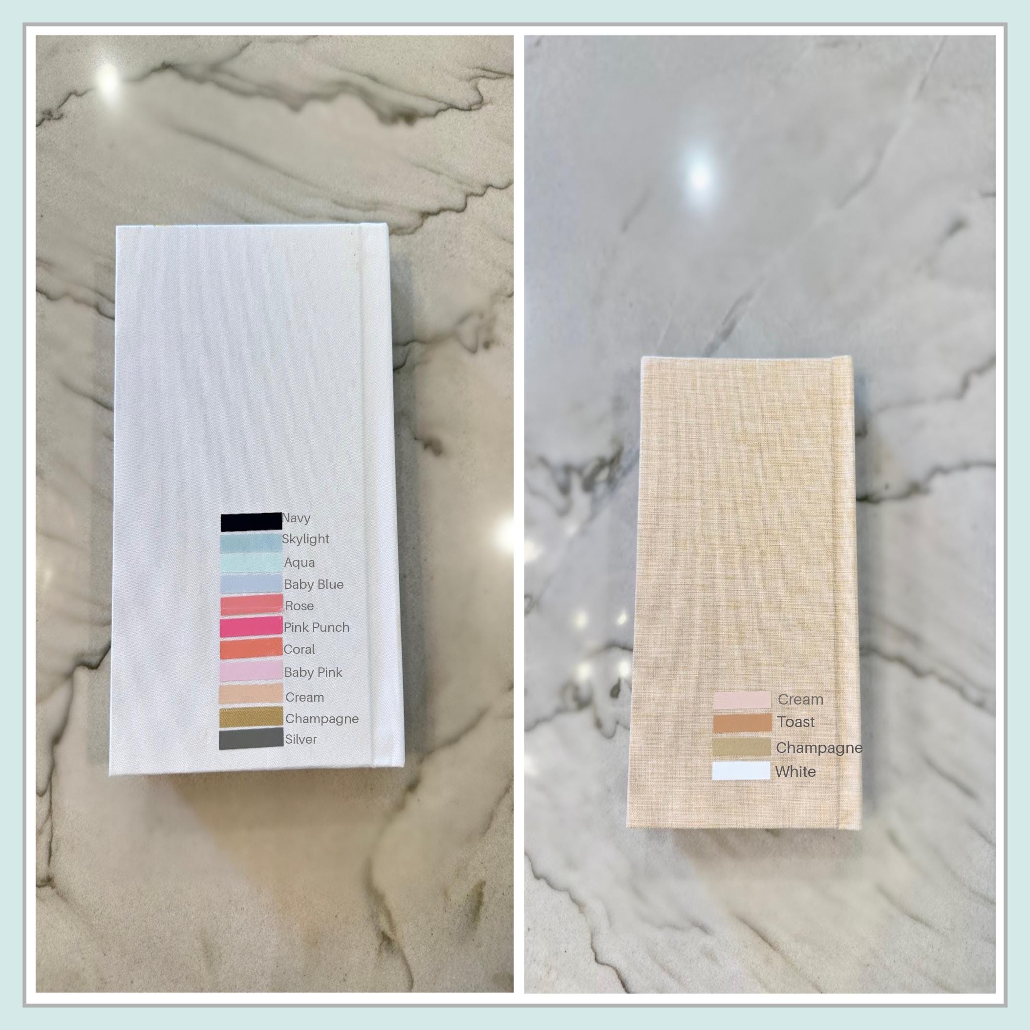 Baby Photo Album:personalized, Premium Linen, Cardstock Pages, Multiple ...