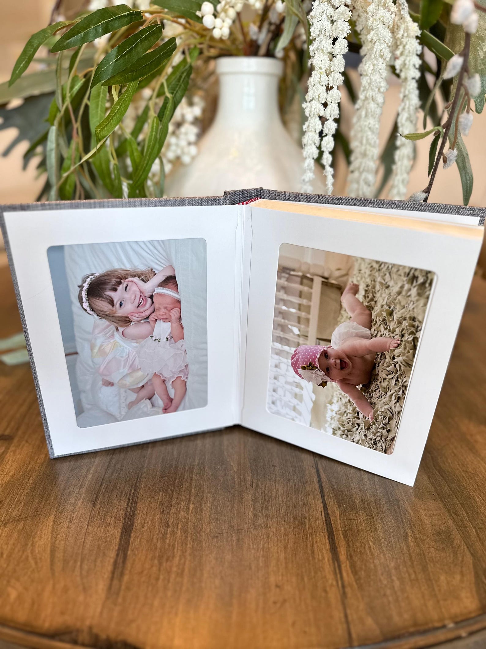 Baby Photo Album:personalized, Premium Linen, Cardstock Pages, Multiple ...