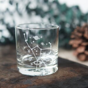 Orion Cocktail Glass for Whiskey with Constellation image 5