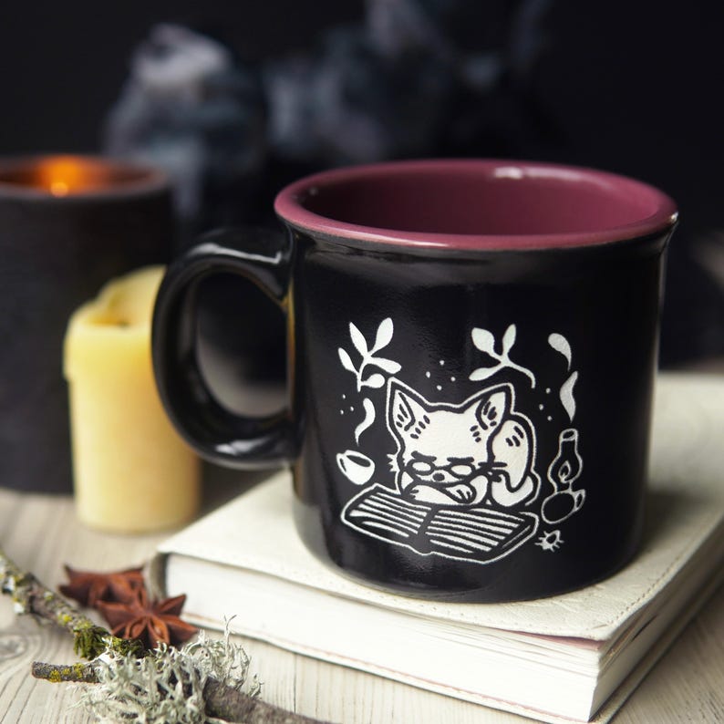 Bread & Badger Book Cat Camp Mug