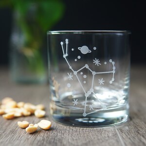 Orion Cocktail Glass for Whiskey with Constellation image 4