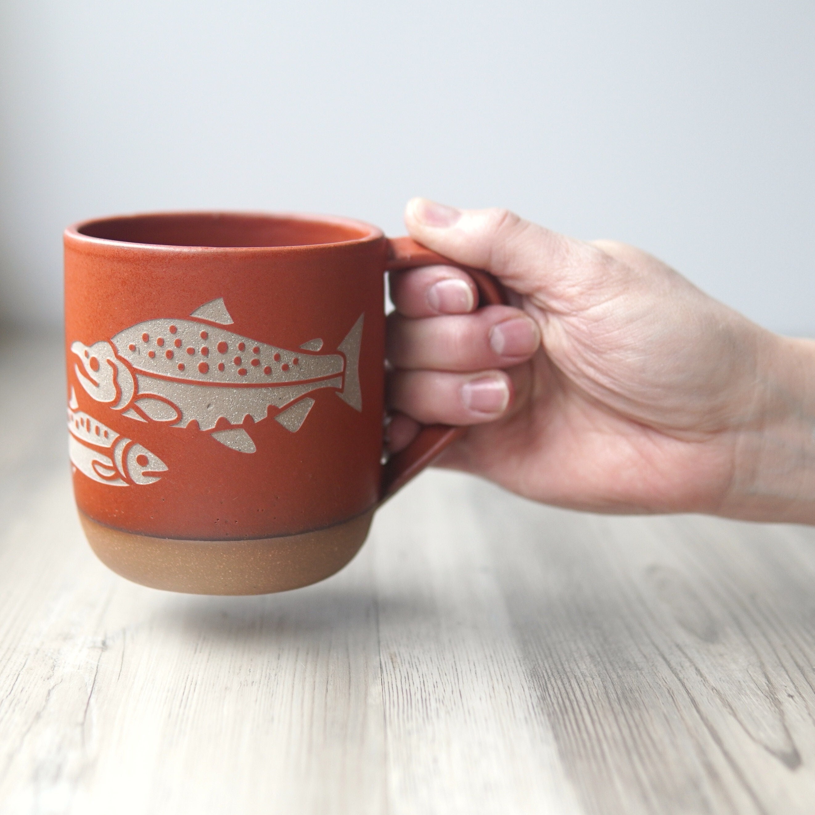 Muskie Man Ceramic Coffee Mug — Fish Face Goods