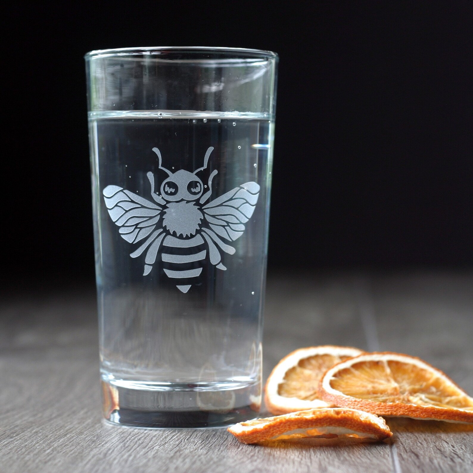 Honey Bee Cocktail Glasses Highball or Lowball Kitchen Etsy