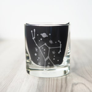 Orion Cocktail Glass for Whiskey with Constellation image 2