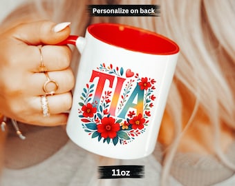 Personalized Tia Mug, Mexican Aunt Pregnancy Reveal, Birthday Gift from Sister, Tia Mother's Day Gift
