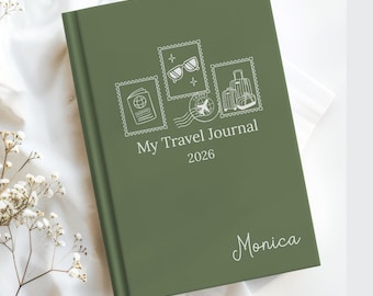 Personalized Travel Journal Birthday Gift for Travel Lover Gift Senior Graduation Gift Travel Diary Adventure Book Traveling Gifts