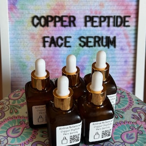 1 Unze Kupfer-Peptid-Gesichtsserum Rose Infundiert Anti Aging Mermaid Shimmer Goddess Serum