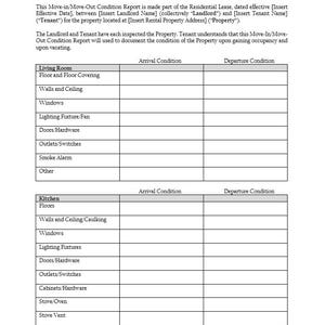 Simple Rental Property Inspection Form - Etsy