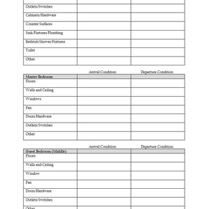 Simple Rental Property Inspection Form - Etsy