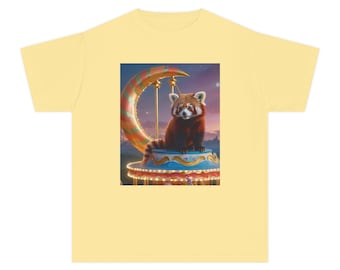 T-shirt rode pandacarrousel | Grillige dierenillustratie carnaval