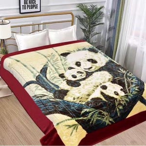king size panda Blanket