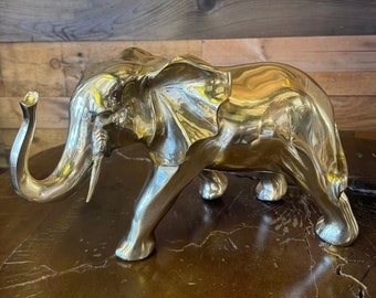 Handcrafted Copper Elephant Sculpture – Unique Handmade Metal Art