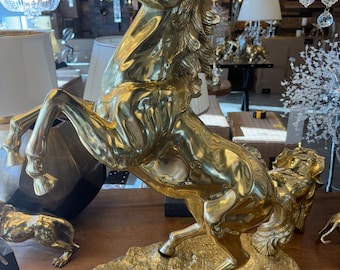 Handmade Bronze Horse Statue includes the base hand-made by Lighting H