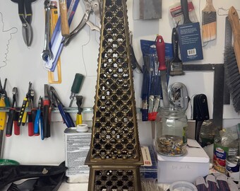 Handcrafted Antique Tower Sculpture by Lighting H