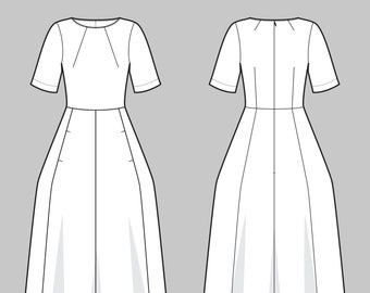 tulip dress assembly line Tulip Dress Pattern by The Assembly Line  Rose Mille