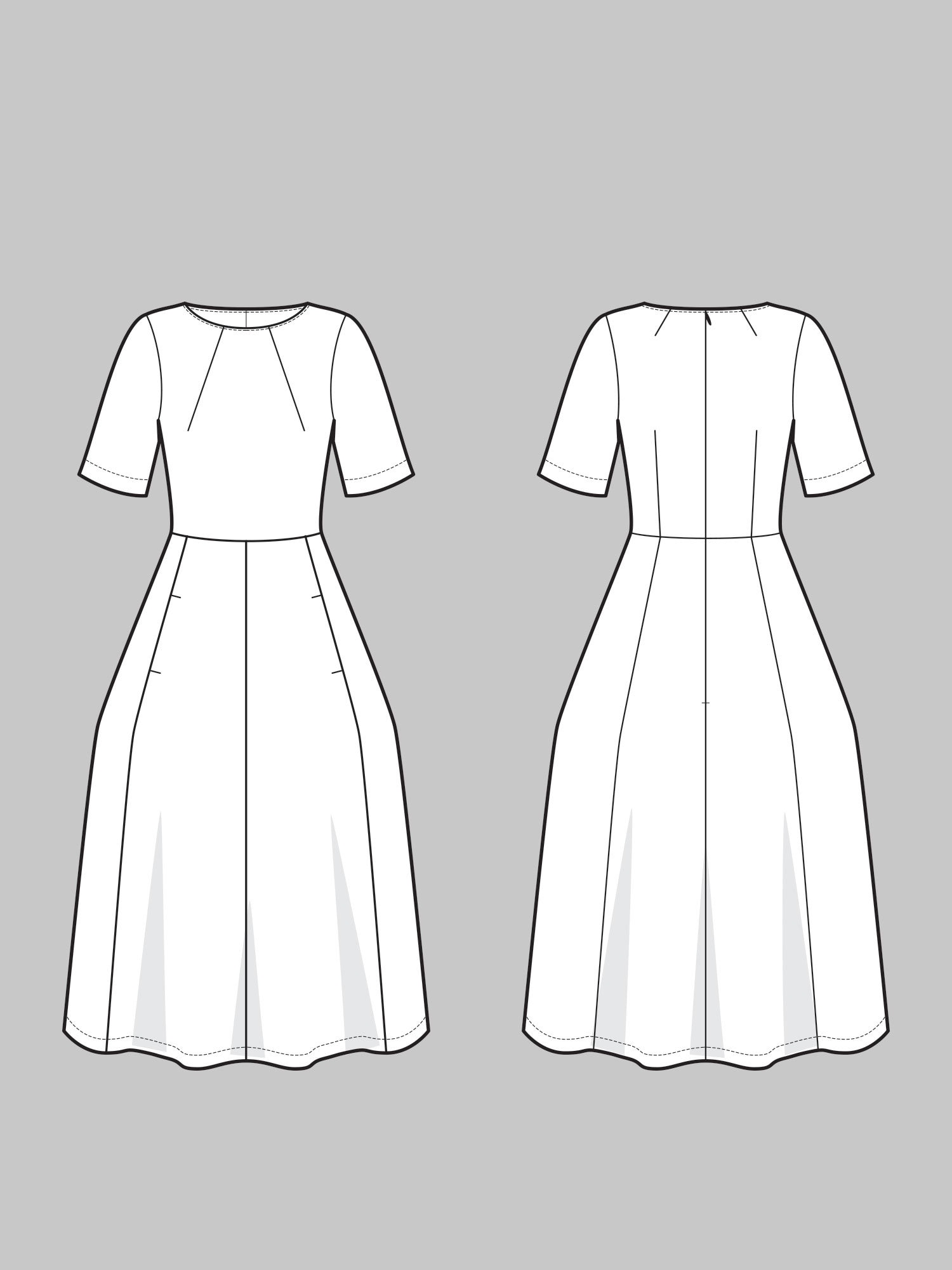 the assembly line tulip dress Assembly Line / Printed Sewing Pattern / Tulip Dress