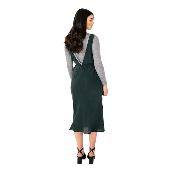 green emerald velvet dress Sophia Smocked Dress - Navy Lotus Floral main image 1